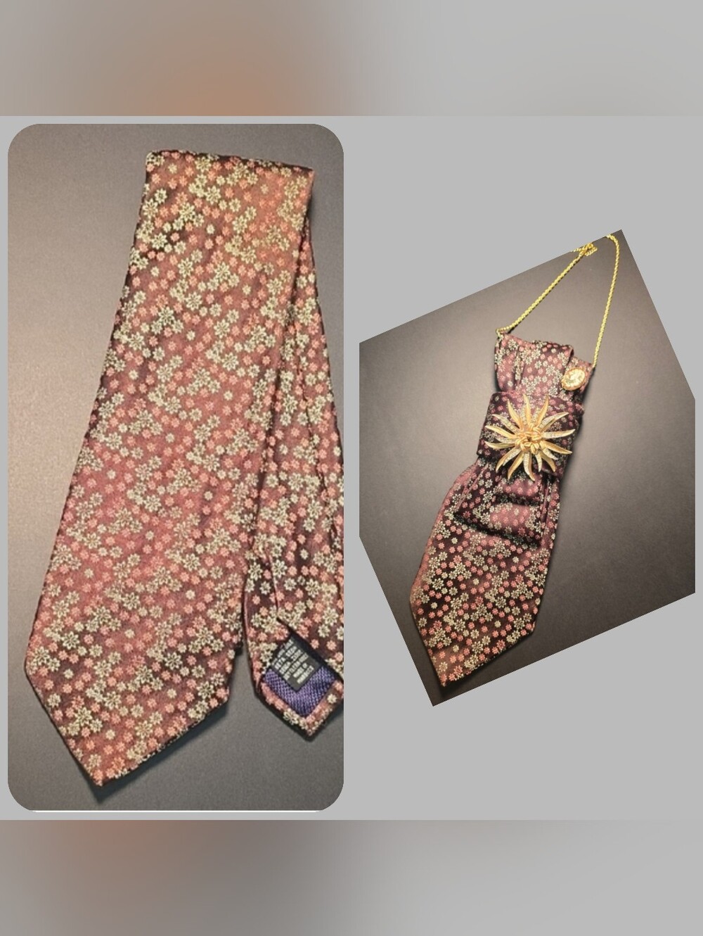Thomas Pink Floral Silk Tie